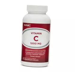 Витамин С с замедленным высвобождением, Vitamin C Timed-release 1000, GNC  360вегкаплет (36120088)