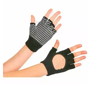 Перчатки для йоги и танцев FI-8367 No branding  Один размер Черный (07429001)