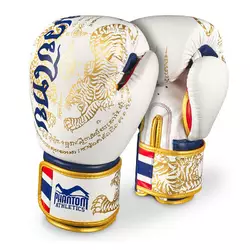 Боксерские перчатки Muay Thai PHBG2590 Phantom  10oz Бело-золотой (37621037)