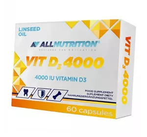 Витамин Д3 капсулы, Vitamin D3 4000, All Nutrition  60капс (36003034)