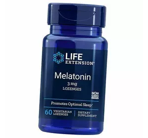 Мелатонин, Melatonin 3 Lozenges, Life Extension  60вегледенцов (72346004)