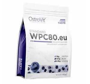Концентрат Сывороточного Протеина, WPC80.eu standart, Ostrovit  900г Черника-йогурт (29250004)