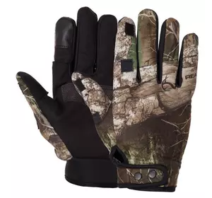 Перчатки для охоты и рыбалки с закрытыми пальцами BC-9233 FDSO  L Камуфляж Лес (07508050)
