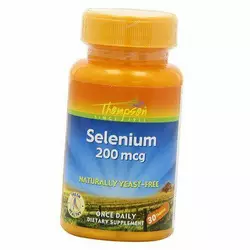 Селен, Бездрожжевой L-Селенометионин, Selenium Yeast Free, Thompson  30таб (36412022)