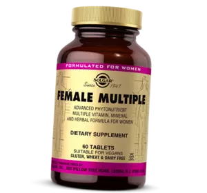 Витамины для женщин, Female Multiple, Solgar  60таб (36313012)