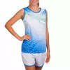 Форма для легкой атлетики женская LD-8310 Lidong  XL Бело-синий (60429511)