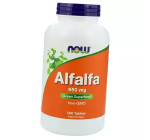 Люцерна, Альфальфа, Alfalfa 650, Now Foods  500таб (71128061)