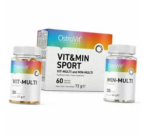 Витамины для спортсменов, Vit&Min Sport, Ostrovit  60капс (36250056)