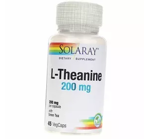 Теанин, L-Theanine, Solaray  45вегкапс (27411004)