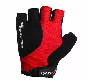Велосипедные перчатки 5028 Power Play  M Черно-красный (07228053)