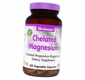 Магний Хелат, Chelated Magnesium, Bluebonnet Nutrition  120вегкапс (36393059)