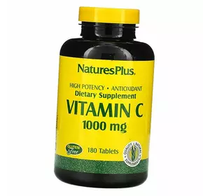 Витамин С с Шиповником, Vitamin C 1000 with Rose Hips, Nature's Plus  180таб (36375161)
