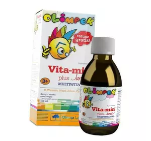 Детские витамины, Vita-min plus Junior Multiwitamina Liquid, Olimp Nutrition  150мл (36283050)