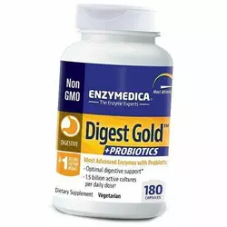 Пробиотики и Ферменты, Digest Gold + Probiotics, Enzymedica  180капс (69466002)