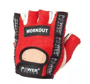 Перчатки для фитнеса и тяжелой атлетики Workout PS-2200 Power System  XS Красный (07227002)