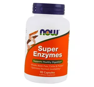 Суперферменты для поддержки пищеварения, Super Enzymes Caps, Now Foods  90капс (69128016)