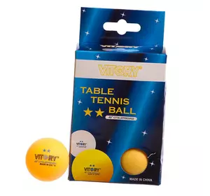 Набор мячей для настольного тенниса Vitory MT-1892    Желтый 6шт (60508451)