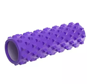 Роллер для йоги и пилатеса FI-6672    45см Фиолетовый (33508026)