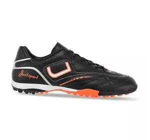 Сороконожки обувь футбольная 1407-2 Yuke  44 Черно-оранжевый (57557032)