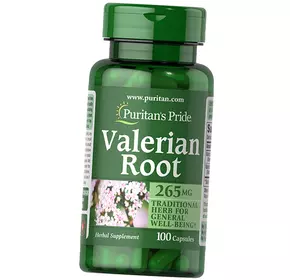 Валериана лекарственная, Valerian Root 265, Puritan's Pride  100капс (71367111)