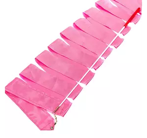 Лента для гимнастики с палочкой C-3248   6,3м Розовый (60506015)