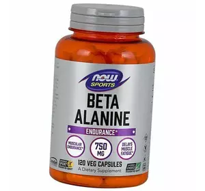 Бета-Аланин, Beta Alanine 750, Now Foods  120вегкапс (27128037)