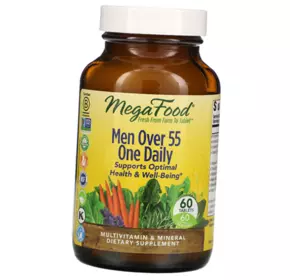 Комплекс витаминов для мужчин после 55 лет, Men Over 55 One Daily, Mega Food  60таб (36343032)