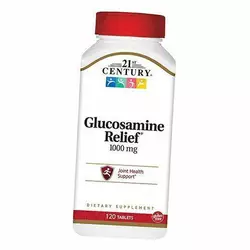 Глюкозамин, Glucosamine Relief 1000, 21st Century  120таб (03440003)