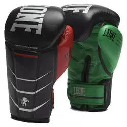 Боксерские перчатки Leone Revo Performance Leone 1947  12oz Черно-красно-зеленый (37333058)