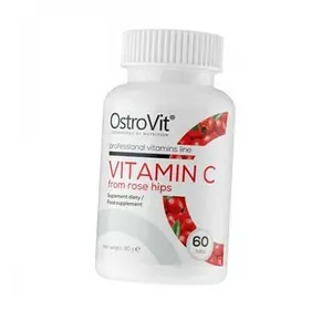 Витамин С с Шиповником, Vitamin C from Rose Hips, Ostrovit  60таб (36250035)