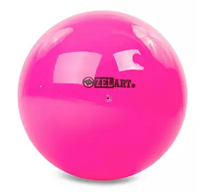 Мяч для художественной гимнастики RG200 Zelart  20см Ярко-розовый (60363163)