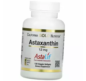 Астаксантин, чистый исландский продукт AstaLif, Astaxanthin 12, California Gold Nutrition  30вег.гелкапс (70427006)