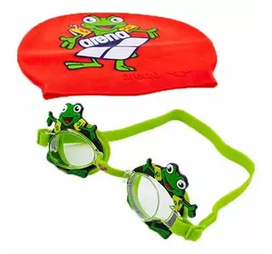 Набор для плавания детский AR-92295 Arena   Зелено-красный (60442012)