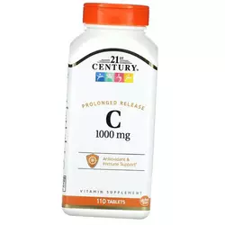 Витамин С с замедленным высвобождением, Vitamin C 1000 Prolonged Release, 21st Century  110таб (36440077)