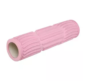 Роллер для йоги и пилатеса массажный (мфр ролл) FI-6202     Розовый (33508388)