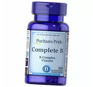 Витамины группы В, Complete B, Puritan's Pride  100каплет (36367186)
