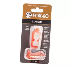Свисток судейский Classic FOX40     Оранжевый (33508215)