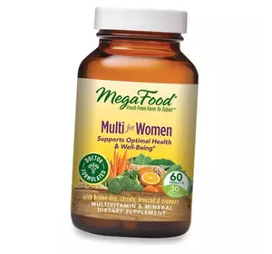 Мультивитамины для женщин, Multi for Women, Mega Food  60таб (36343020)