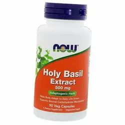Экстракт священного базилика, Holy Basil Extract 500, Now Foods  90вегкапс (71128070)