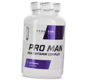 Комплекс витаминов для мужчин, Pro Man, Progress Nutrition  60таб (36461004)