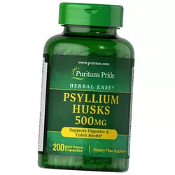 Псиллиум, Psyllium Husks 500, Puritan's Pride  200капс (69367007)