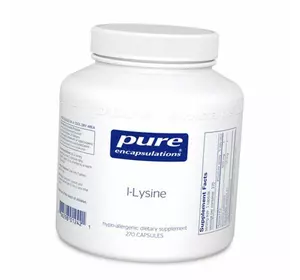Лизин, L-Lysine 500, Pure Encapsulations  270капс (27361007)
