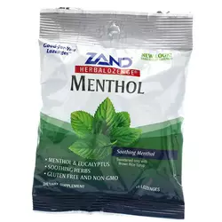 Леденцы от кашля и боли в горле, Herbalozenge Menthol, Zand  15леденцов Ментол (71574002)