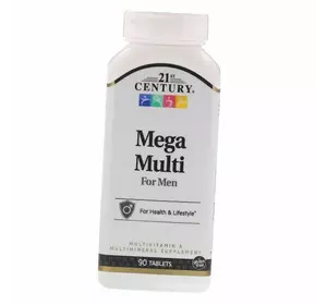 Витамины для мужчин, Mega Multi For Men, 21st Century  90таб (36440051)