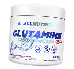 Глютамин с Таурином и Витамином С, Glutamine 1250 XtraCaps, All Nutrition  180капс (32003002)
