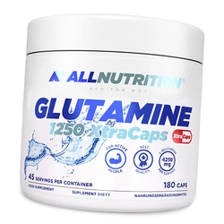 Глютамин с Таурином и Витамином С, Glutamine 1250 XtraCaps, All Nutrition  180капс (32003002)