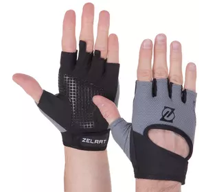Перчатки для фитнеса MA-3886 Zelart  S Черно-серый (07363064)