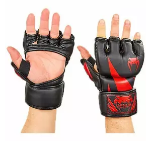 Перчатки для смешанных единоборств MMA BO-8355 Zelart  XL Черно-красный (37429089)