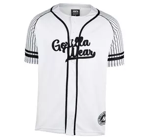 Футболка 82 Baseball Jersey Gorilla Wear  4XL Белый (06369325)
