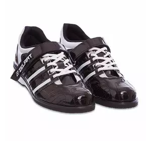 Штангетки обувь для тяжелой атлетики OB-1265 Zelart  41 Черно-белый (06363043)